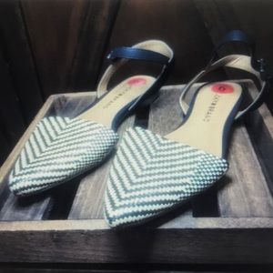 NWT luck brand ankle strap flats
